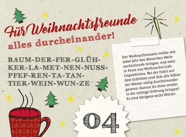 Produktbild: Der ultimativ knifflige Advents-R&auml;tsel-Kalender