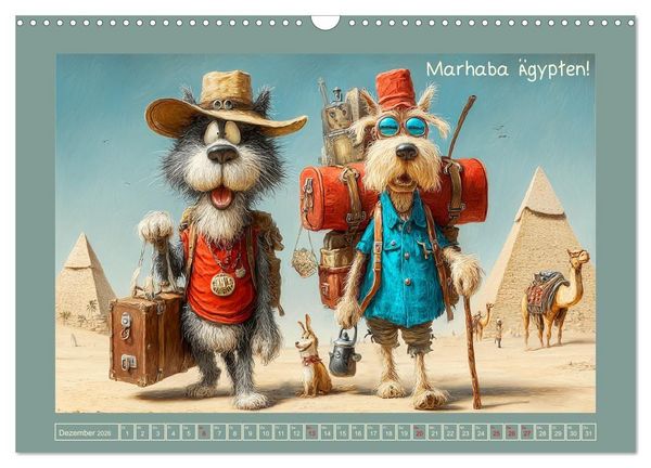 Produktbild: Weltenbummler. Hund und Katz auf Reisen (Wandkalender 2026 DIN A3 quer), CALVENDO Monatskalender
