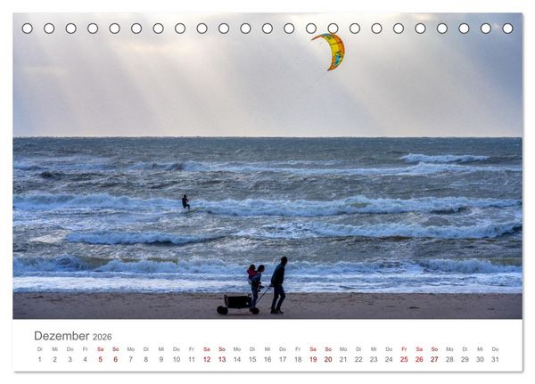 Produktbild: D&auml;nemark - Henne Strand (Tischkalender 2026 DIN A5 quer), CALVENDO Monatskalender