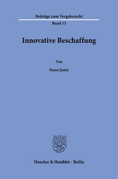 Produktbild: Innovative Beschaffung