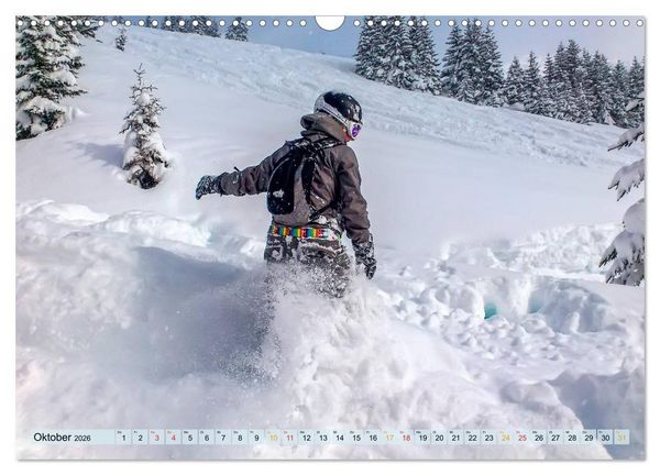 Produktbild: Snowboarden - ein St&uuml;ck Freiheit (Wandkalender 2026 DIN A3 quer), CALVENDO Monatskalender