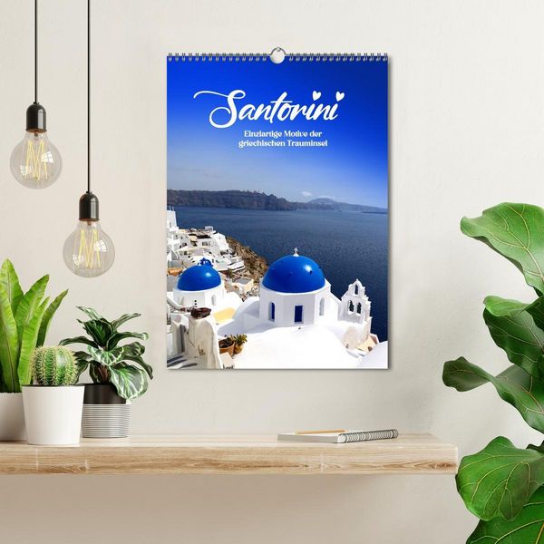 Produktbild: SANTORIN &ndash; Einziartige Motive der griechischen Trauminsel (Wandkalender 2026 DIN A3 hoch), CALVENDO Monatskalender
