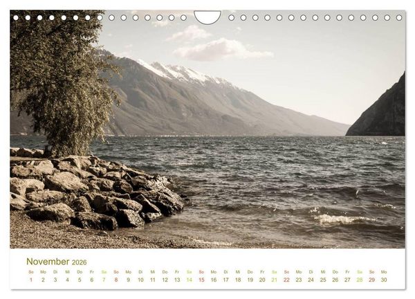 Produktbild: GARDASEE - das Nordufer (Wandkalender 2026 DIN A4 quer), CALVENDO Monatskalender