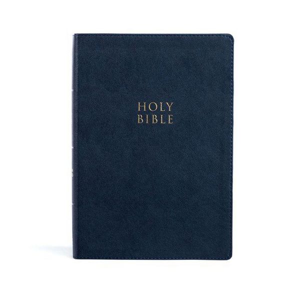 Produktbild: CSB Super Giant Print Reference Bible, Navy Leathertouch, Indexed