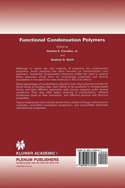 Produktbild: Functional Condensation Polymers