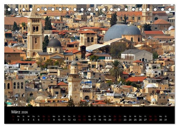 Produktbild: Jerusalem, Bilder die einen bewegen (Tischkalender 2026 DIN A5 quer), CALVENDO Monatskalender