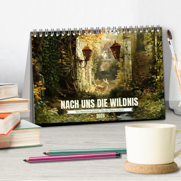 Produktbild: Nach uns die Wildnis (Tischkalender 2026 DIN A5 quer), CALVENDO Monatskalender