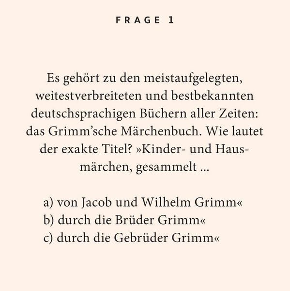 Produktbild: Grimms-M&auml;rchen-Quiz