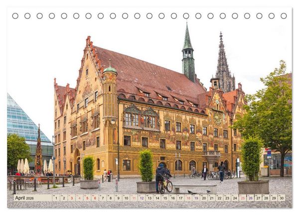 Produktbild: Ulm - einfach sehenswert (Tischkalender 2026 DIN A5 quer), CALVENDO Monatskalender