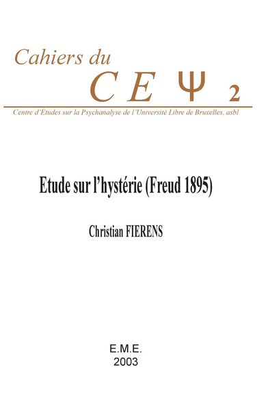 Produktbild: Etude sur l'hyst&eacute;rie (Freud 1895)