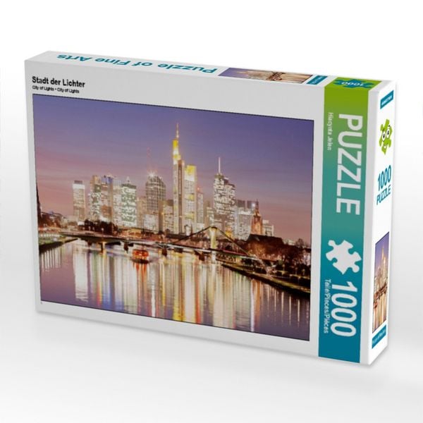CALVENDO Puzzle Stadt der Lichter | 1000 Teile Lege-Größe 64x48cm Foto-Puzzle für glückliche Stunden