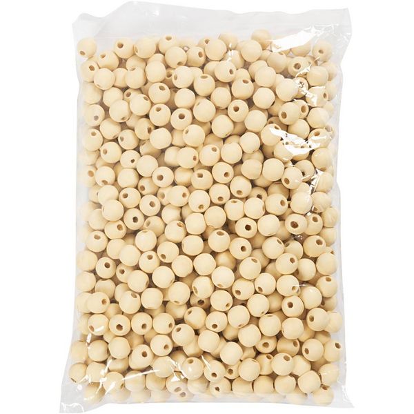 Produktbild: Creativ Company Holzperle, D 15 mm, Lochgr&ouml;&szlig;e 3 mm, 500 Stk