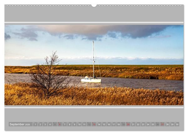 Produktbild: Ostfriesland - Deichspaziergang (hochwertiger Premium Wandkalender 2026 DIN A2 quer), Kunstdruck in Hochglanz