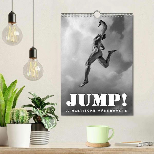 Produktbild: JUMP! ATHLETISCHE M&Auml;NNERAKTE (Wandkalender 2026 DIN A4 hoch), CALVENDO Monatskalender