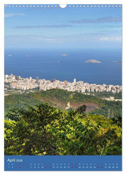 Produktbild: Erlebe mit mir Rio de Janeiro (Wandkalender 2026 DIN A3 hoch), CALVENDO Monatskalender