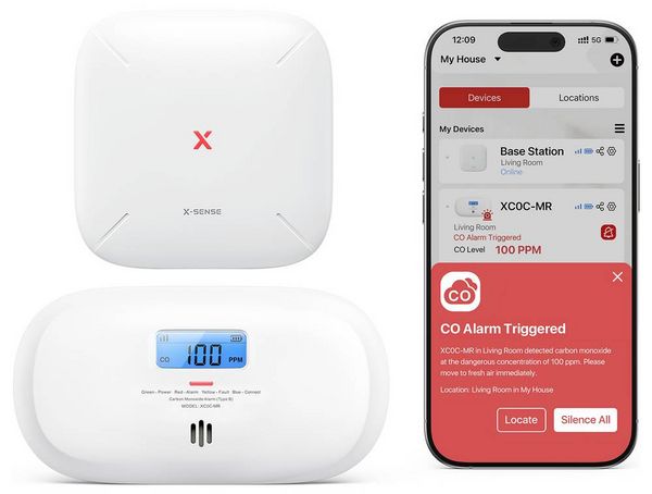Produktbild: X-Sense XC0C-MR Kohlenmonoxid-Melder detektiert Kohlenmonoxid