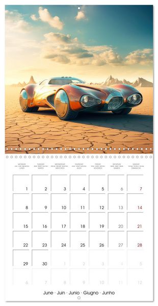 Produktbild: Fantasy desert cars (Wall Calendar 2026 12 &times; 12 Inch) CALVENDO 12 Month Wall Calendar