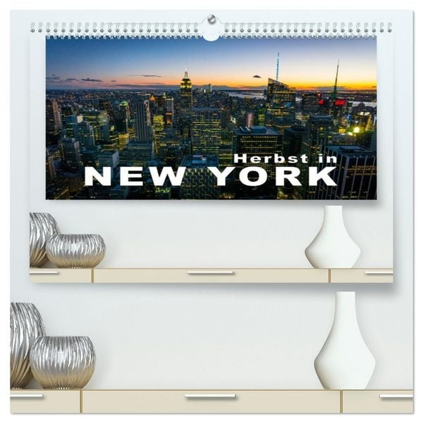 Produktbild: Herbst in New York (hochwertiger Premium Wandkalender 2026 DIN A2 quer), Kunstdruck in Hochglanz