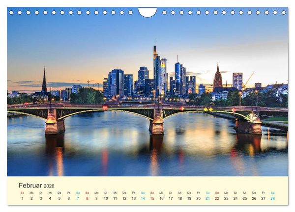 Produktbild: Frankfurt am Main - Finanzen und Geschichte (Wandkalender 2026 DIN A4 quer), CALVENDO Monatskalender