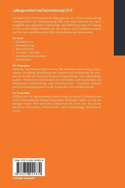 Produktbild: Ladungswechsel und Emissionierung 2018