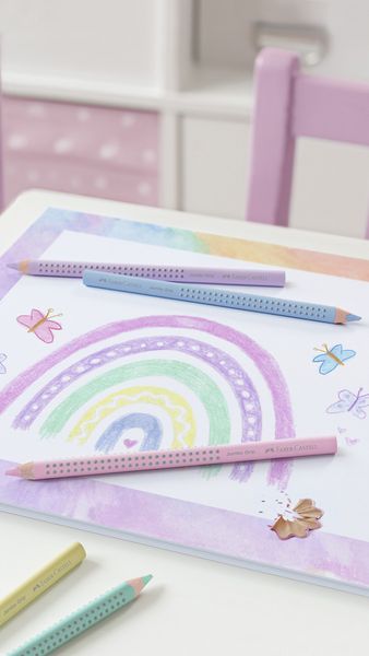 Produktbild: Faber-Castell Buntstifte Jumbo Grip pastell, 5er Set