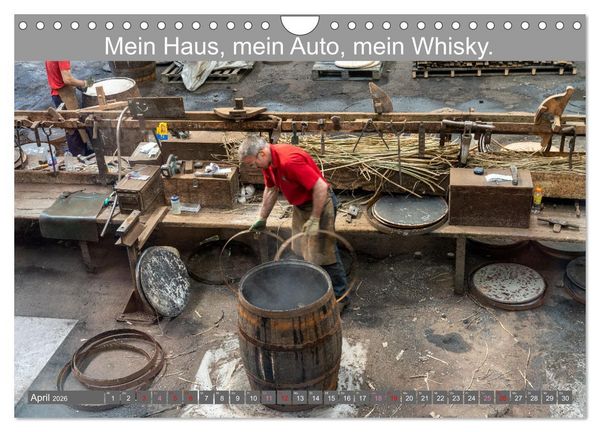 Produktbild: Witzige Whisky-Werbeslogans (Wandkalender 2026 DIN A4 quer), CALVENDO Monatskalender