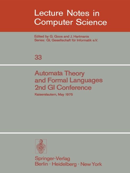 Produktbild: Automata Theory and Formal Languages