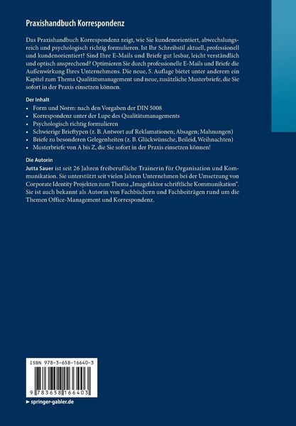 Produktbild: Praxishandbuch Korrespondenz