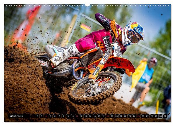 Produktbild: Blickpunkte Motocross (hochwertiger Premium Wandkalender 2026 DIN A2 quer), Kunstdruck in Hochglanz