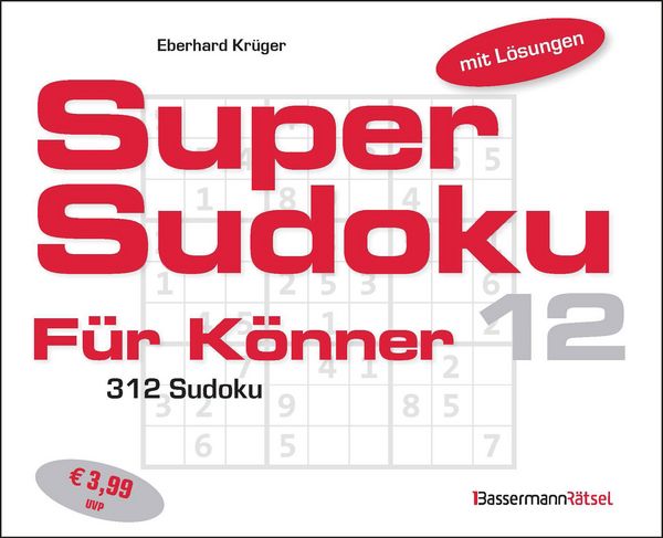 Produktbild: Supersudoku f&uuml;r K&ouml;nner 12