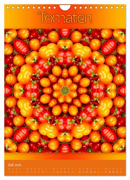 Produktbild: Kulinarische Mandalas (Wandkalender 2026 DIN A4 hoch), CALVENDO Monatskalender