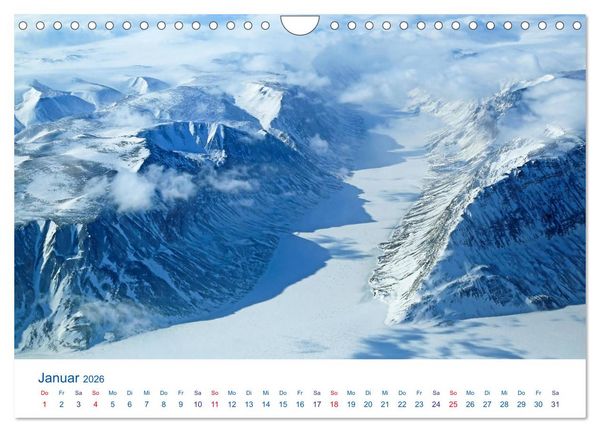 Produktbild: Polarflug Kurs Nordpol (Wandkalender 2026 DIN A4 quer), CALVENDO Monatskalender