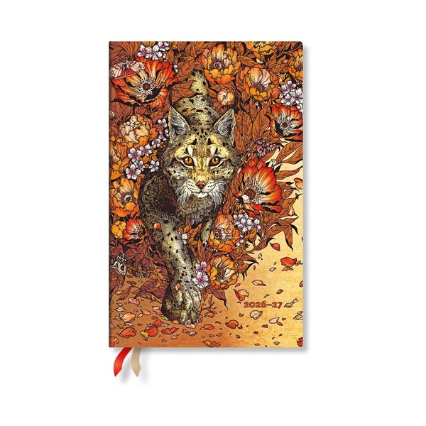 Produktbild: 2027 Lynx Rising Maxi Vertical Hardcover 18-Month Weekly Planner, 208pg, 80gsm by Paperblanks (Erica Williams Art)