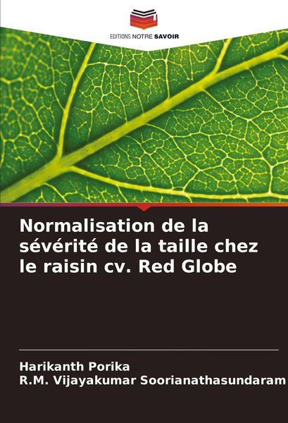 Produktbild: Normalisation de la s&eacute;v&eacute;rit&eacute; de la taille chez le raisin cv. Red Globe