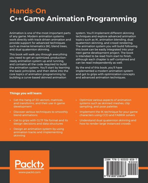 Produktbild: Hands-On C++ Game Animation Programming