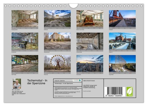 Produktbild: Tschernobyl - In der Sperrzone (Wandkalender 2026 DIN A4 quer), CALVENDO Monatskalender