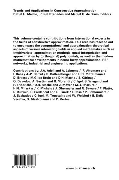 Produktbild: Trends and Applications in Constructive Approximation