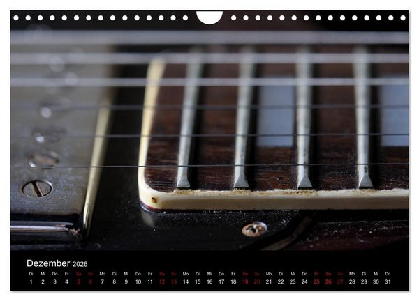 Produktbild: Feinheiten - Alte Gitarren im Detail (Wandkalender 2026 DIN A4 quer), CALVENDO Monatskalender