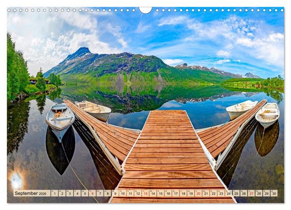 Produktbild: K&ouml;nigsroute Norwegens (Wandkalender 2026 DIN A3 quer), CALVENDO Monatskalender