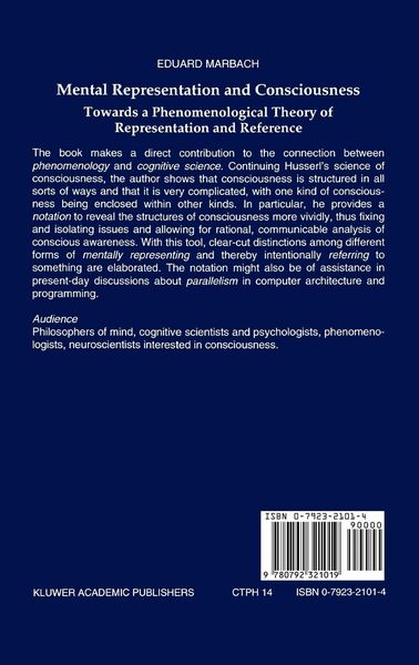 Produktbild: Mental Representation and Consciousness