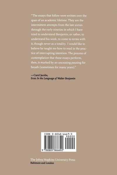 Produktbild: In the Language of Walter Benjamin