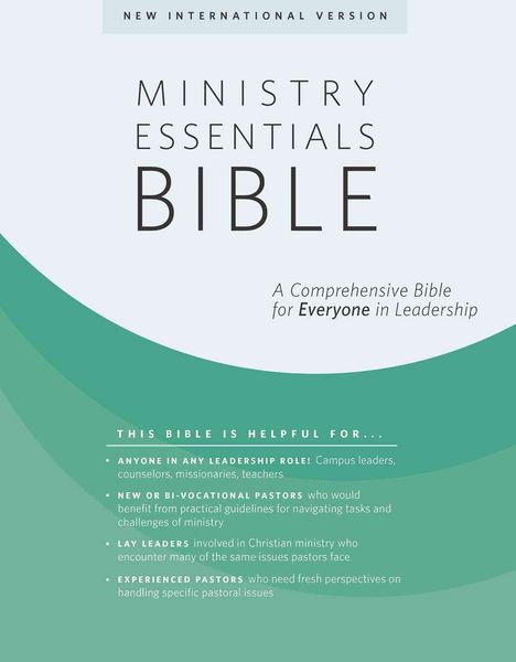 Produktbild: Ministry Essentials Bible-NIV: A Comprehensive Bible for Everyone in Leadership