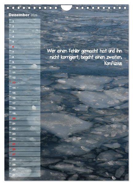 Produktbild: maritim inspiriert / Geburtstagskalender (Wandkalender 2026 DIN A4 hoch), CALVENDO Monatskalender