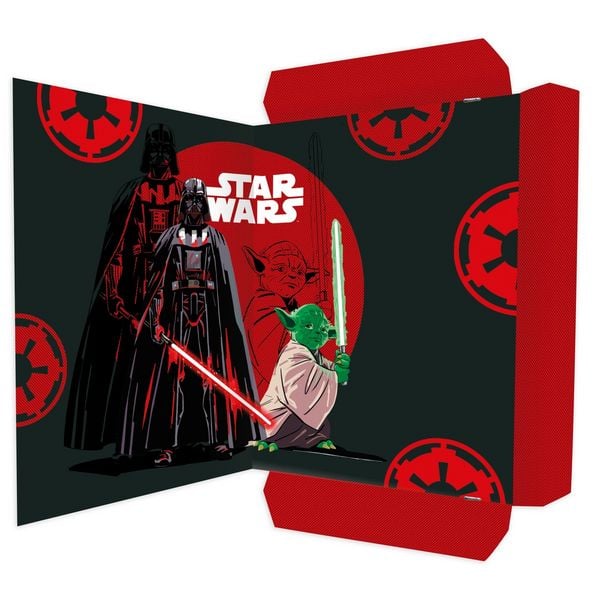 Produktbild: RNK Zeichenmappe STAR WARS mit Gummizug grau/schwarz/rot/wei&szlig; DIN A3