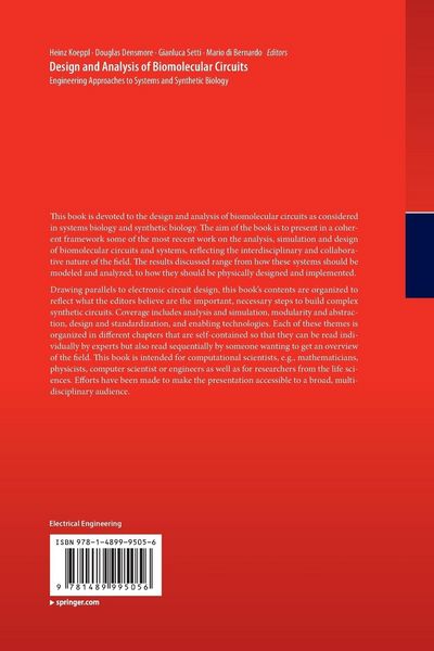 Produktbild: Design and Analysis of Biomolecular Circuits