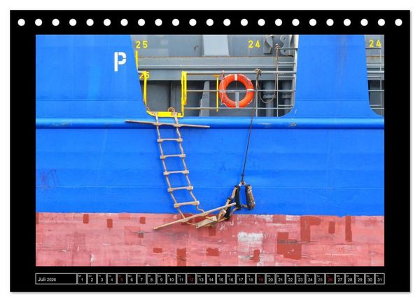 Produktbild: Rund um den Hamburger Hafen (Tischkalender 2026 DIN A5 quer), CALVENDO Monatskalender