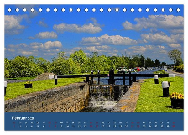 Produktbild: Auf dem Shannon - Mit dem Boot durch Irland (Tischkalender 2026 DIN A5 quer), CALVENDO Monatskalender