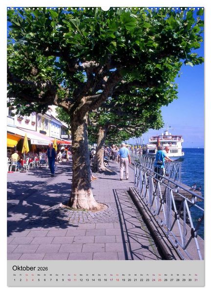 Produktbild: Der Bodensee mit seinen Sehensw&uuml;rdigkeiten (hochwertiger Premium Wandkalender 2026 DIN A2 hoch), Kunstdruck in Hochglanz