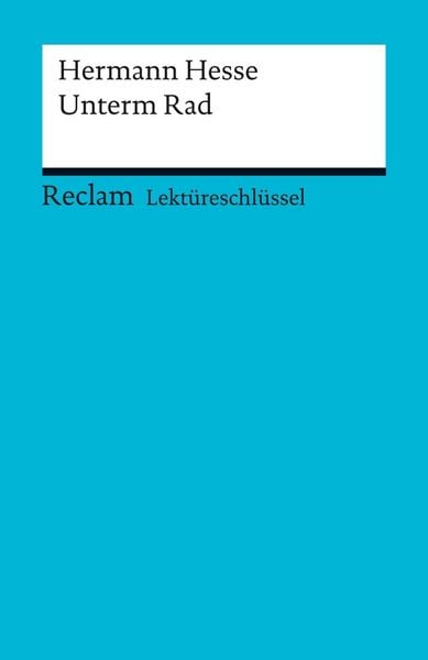 Produktbild: Hermann Hesse: Unterm Rad