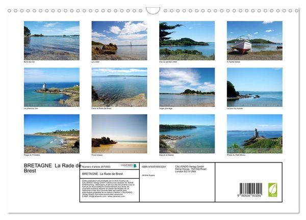 Produktbild: BRETAGNE La Rade de Brest (Calendrier mural 2026 DIN A3 vertical), CALVENDO calendrier mensuel